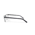 Men's MV010 Patrick Square Prescription Eyeglasses with Case, Black