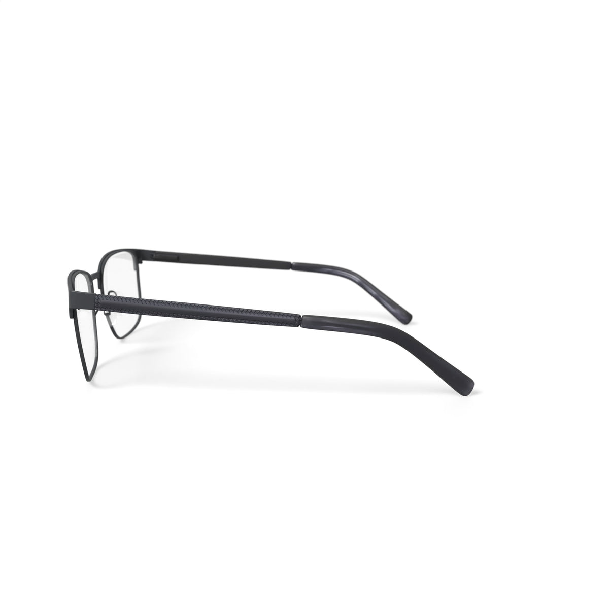 Men's MV010 Patrick Square Prescription Eyeglasses with Case, Black