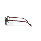 Men's HV724 Round Prescription Eyeglasses with Case, Green Tortoise