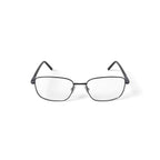Men's Corporal Square Prescription Eyeglasses with Case, Gunmetal