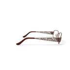 Women's M273 Rectangular Prescription Eyeglasses with Case, Brown