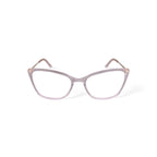 Women's MV007 Whitney Cat Eye Prescription Eyeglasses with Case, Crystal Brown