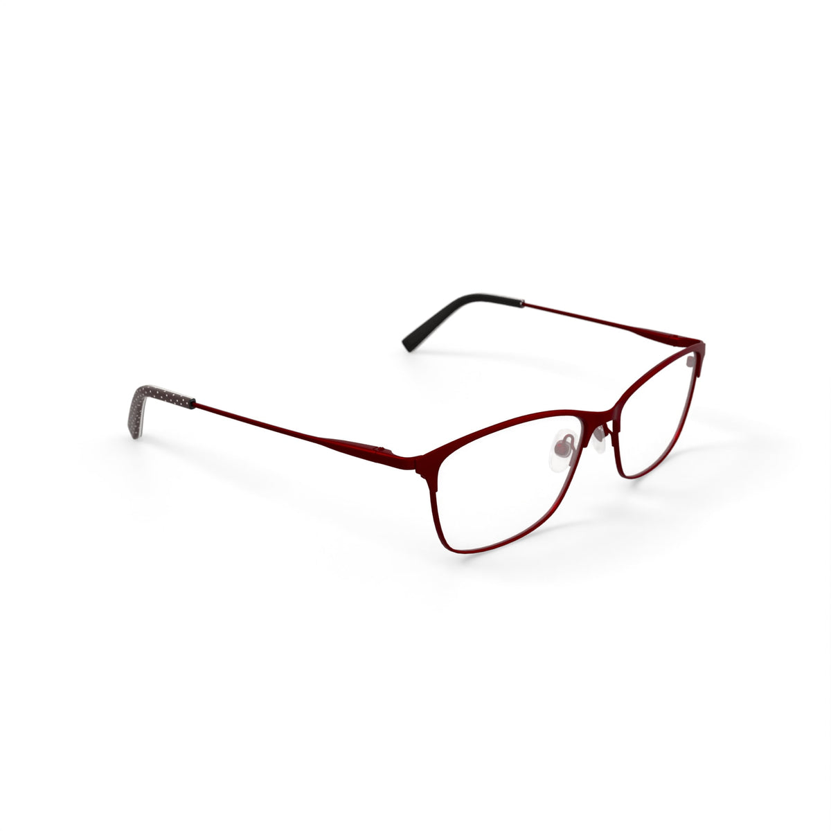 Love Ellen DeGeneres Womens Touro Prescripton Eyeglasses with Case, Matte Burgundy