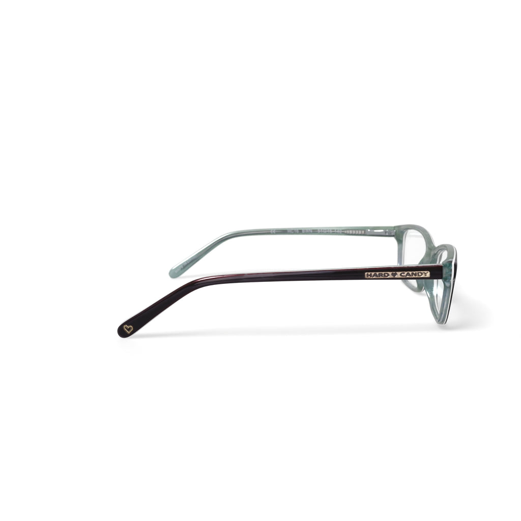Women's HC16 Square Prescription Eyeglasses with Case, Brown