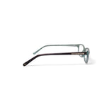Women's HC16 Square Prescription Eyeglasses with Case, Brown