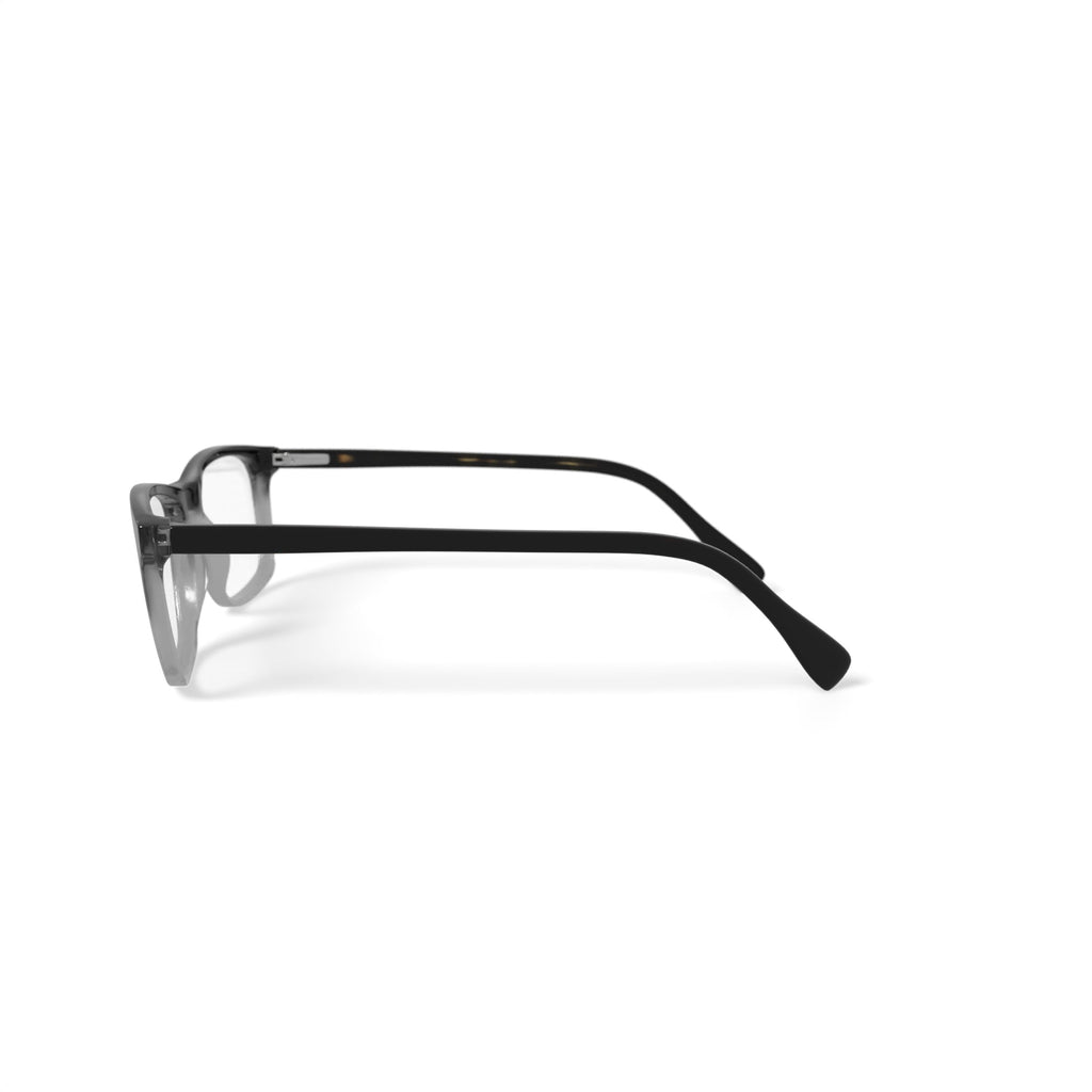 M America Men's Benson Square Prescription Eyeglasses with Case, Black Gradient