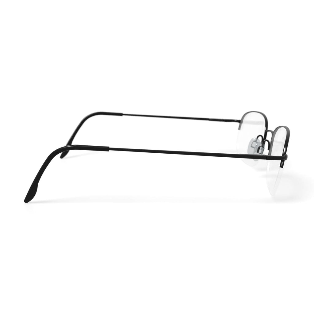 Men's ST228 Rectangular Prescription Eyeglasses with Case, Gray