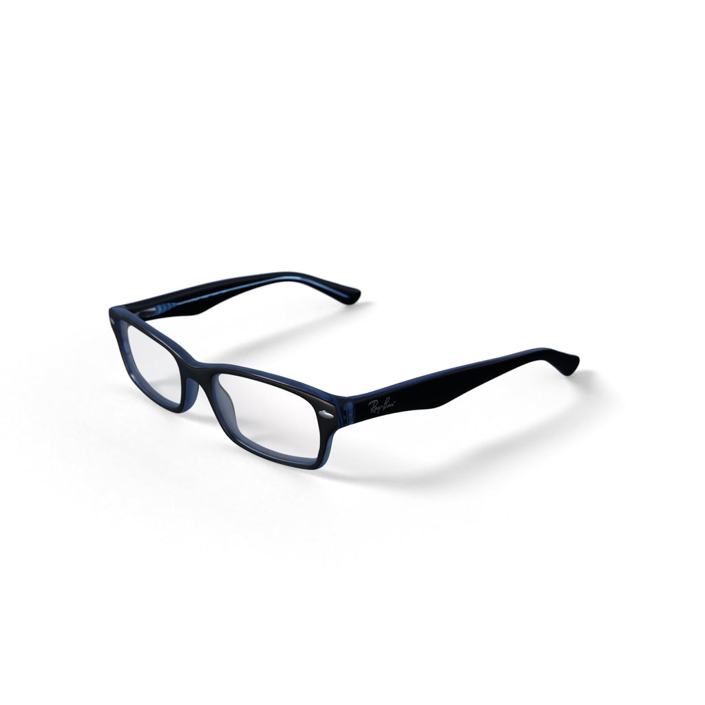  Youth Size 48 0RY1530 Prescription Eyeglasses with Case, Blue on Blue Fluo/Demo Lens