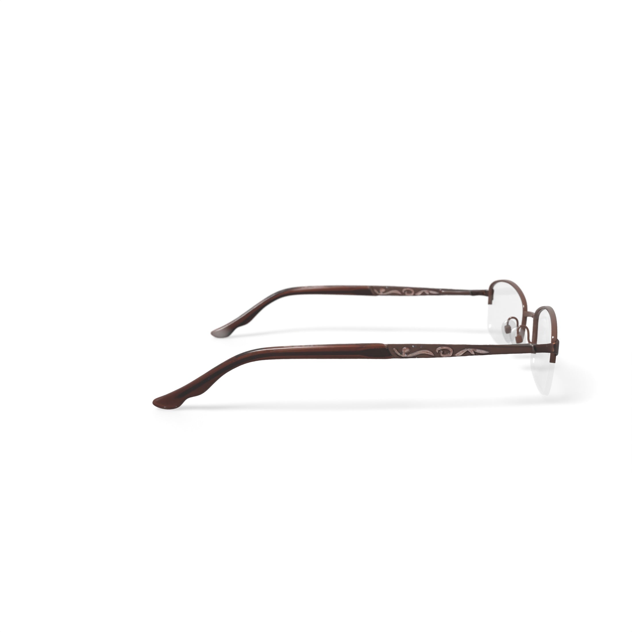 Women's OSL707 Oval Prescription Eyeglasses with Case, Brown