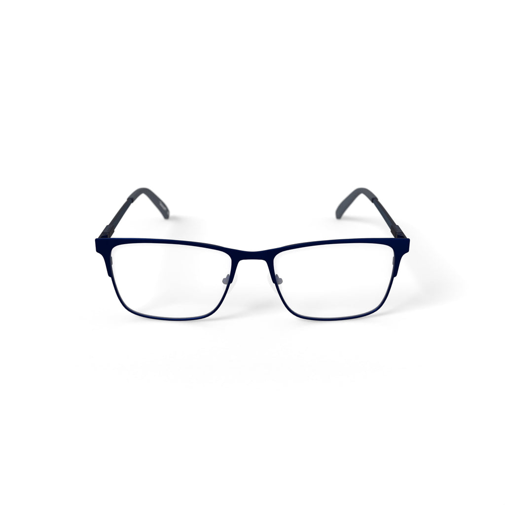 Timberland Men's TB1810-1 Square Prescription Eyeglasses with Case, Blue