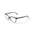 Women's MV023 Tabitha Cat Eye Prescription Eyeglasses with Case, Crystal Black