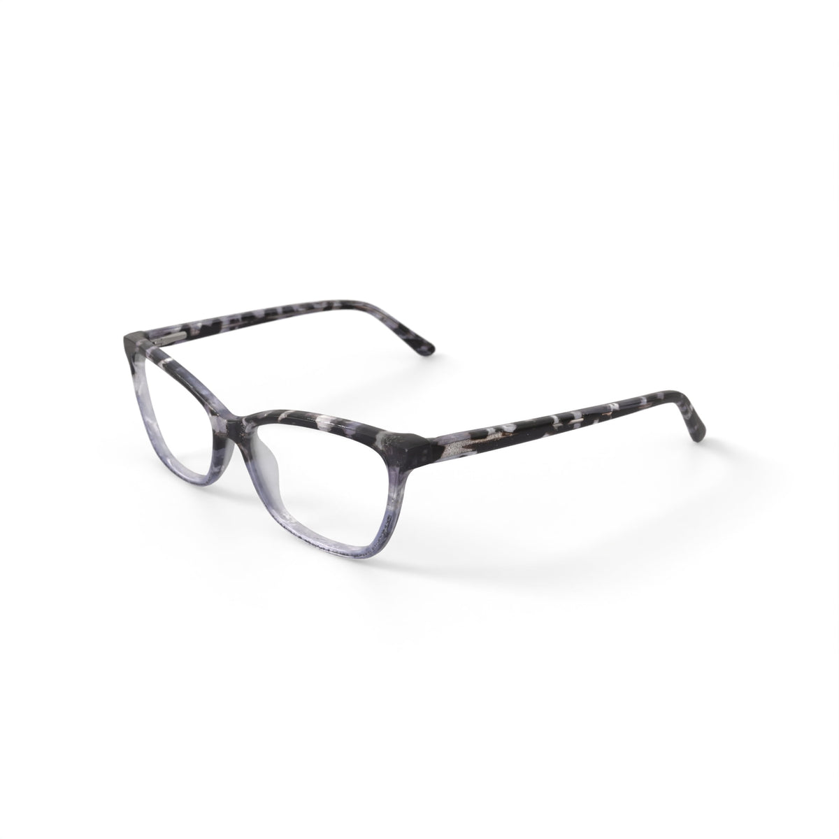 Women's MV023 Tabitha Cat Eye Prescription Eyeglasses with Case, Crystal Black