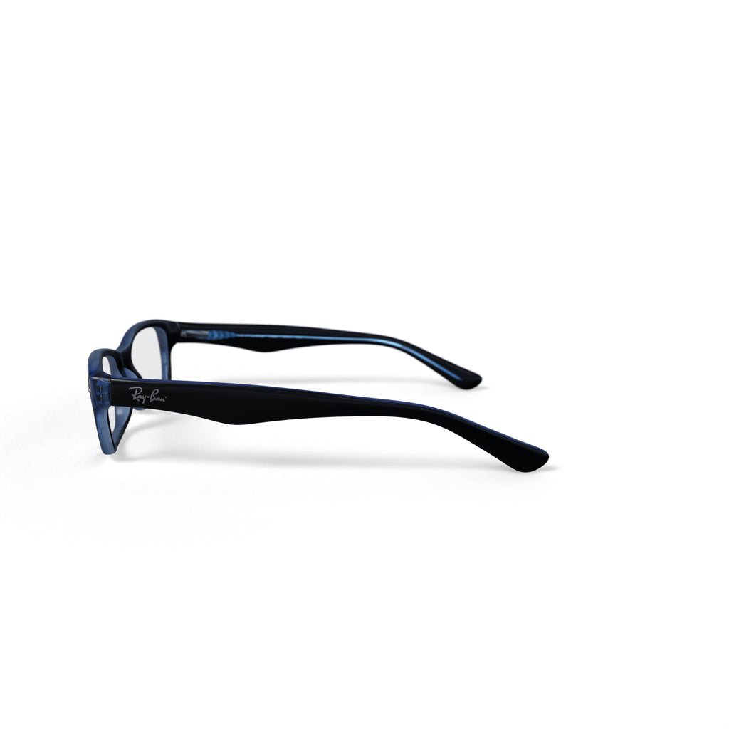  Youth Size 48 0RY1530 Prescription Eyeglasses with Case, Blue on Blue Fluo/Demo Lens