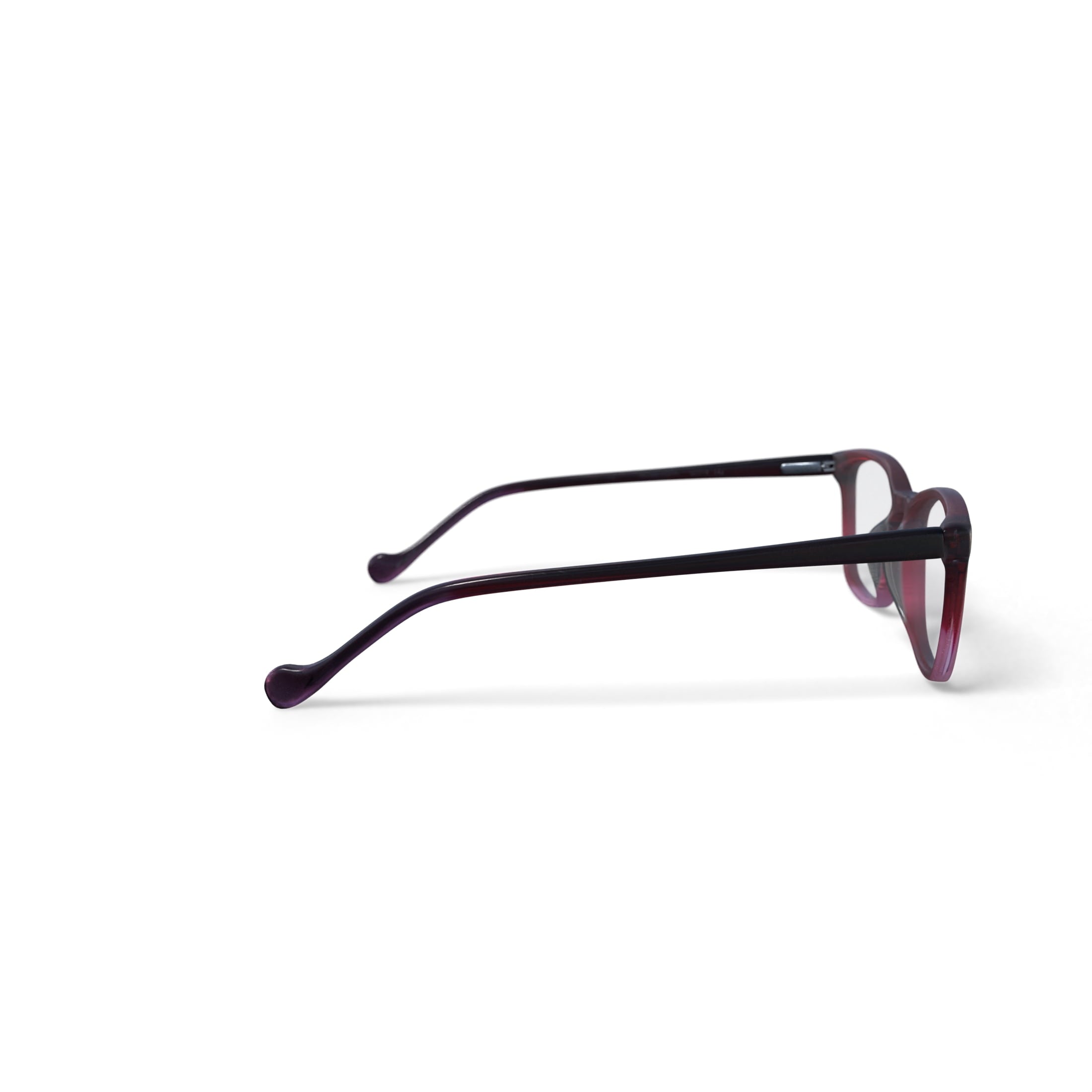 Women's Nora Square Prescription Eyeglasses with Case, Red/Pink