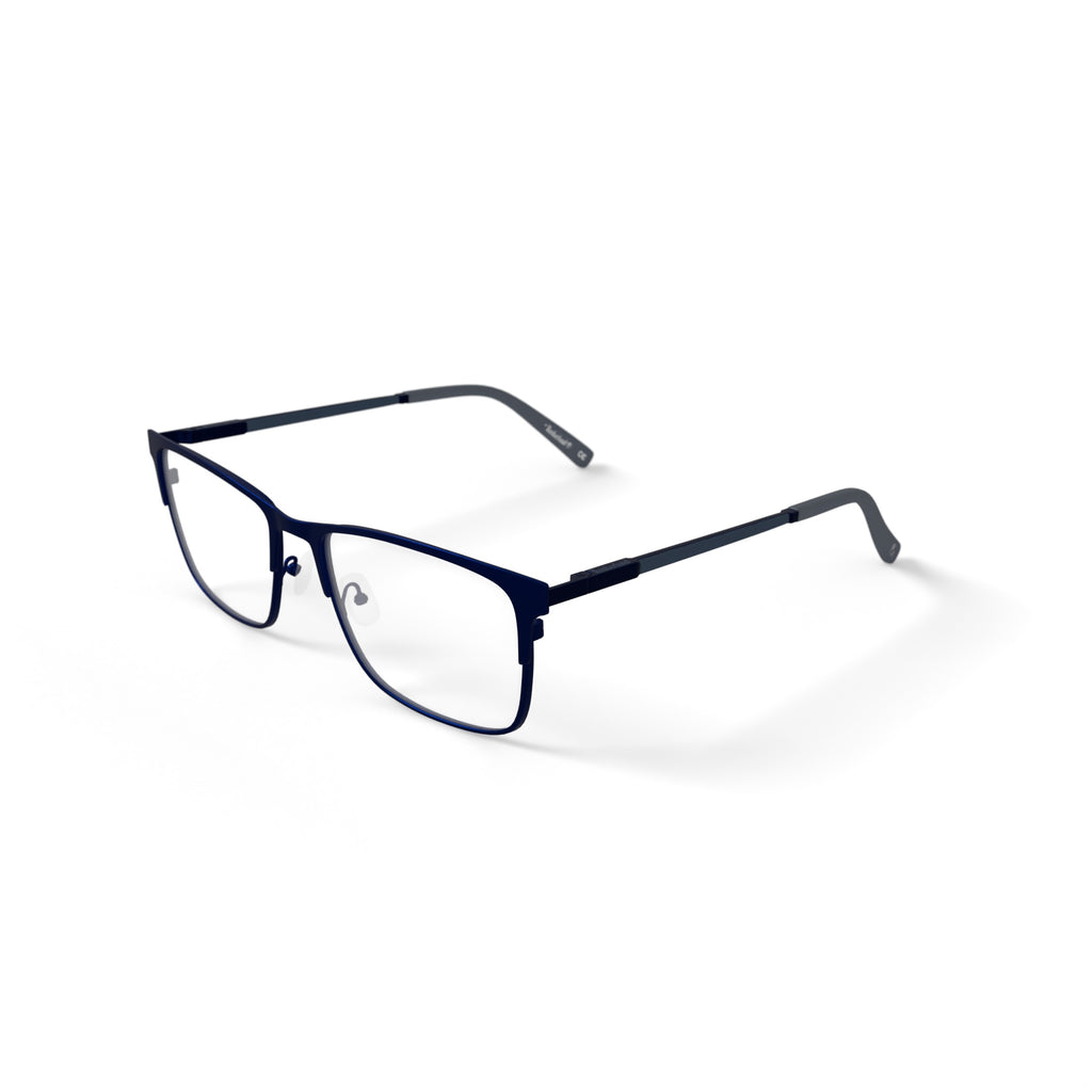 Timberland Men's TB1810-1 Square Prescription Eyeglasses with Case, Blue