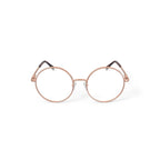 Keo Womens Kylo Round Prescription Eyeglasses with Case, Gold