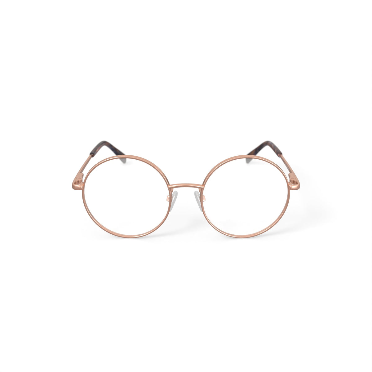 Keo Womens Kylo Round Prescription Eyeglasses with Case, Gold