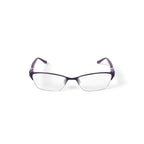 Women's EC973 Square Prescription Eyeglasses with Case, Purple