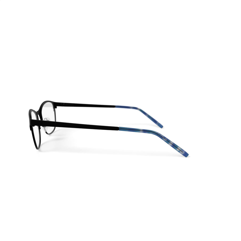 Women's HC45 Square Prescription Eyeglasses with Case, Blue
