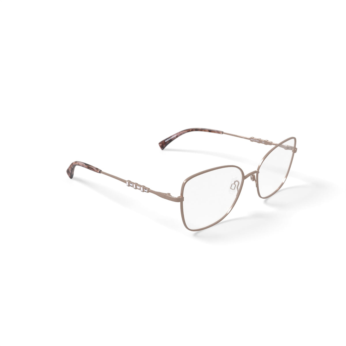 Women's MC012 Tori Cat Eye Prescription Eyeglasses with Case, Rose Gold