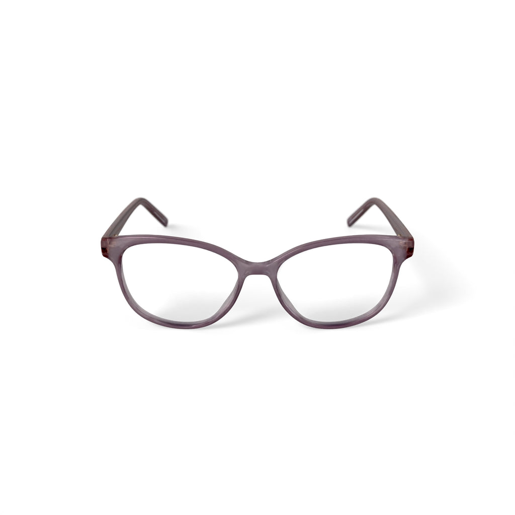 Women's BE223 Geranium Round Prescription Eyeglasses with Case, Pink Crystal
