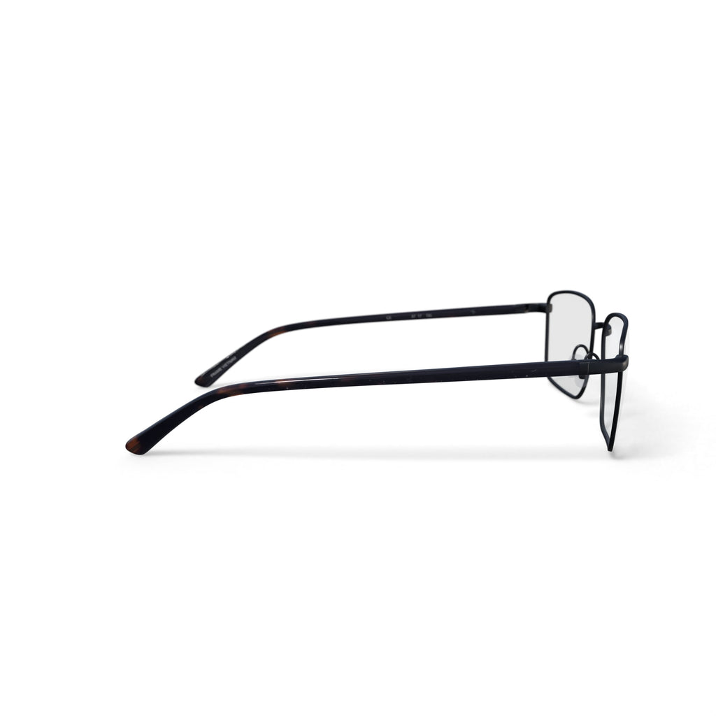 Men's Albert Rectangular Prescription Eyeglasses with Case, Gunmetal