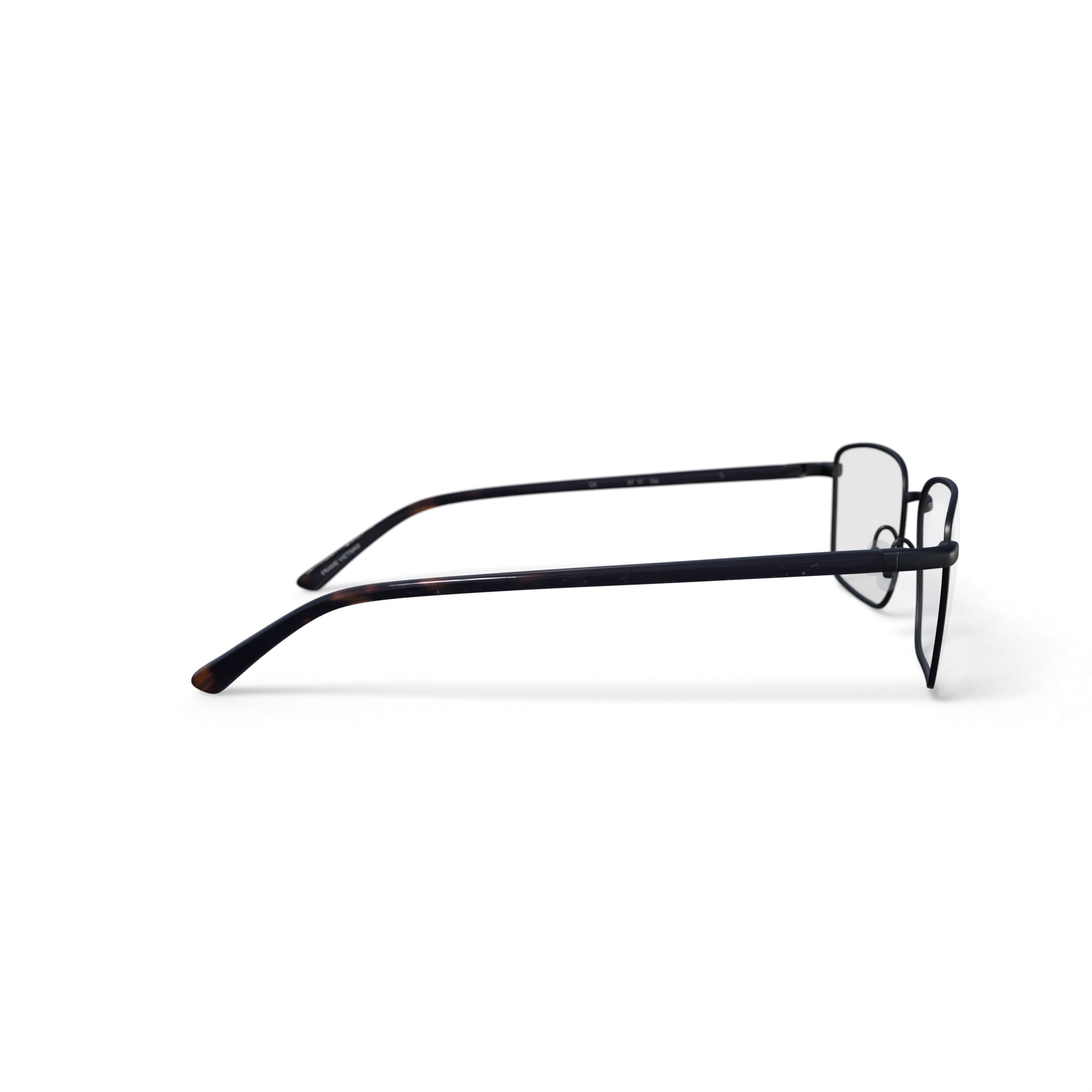 Men's Albert Rectangular Prescription Eyeglasses with Case, Gunmetal