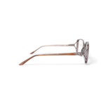 Women's H01Z Square Prescription Eyeglasses with Case, Tan