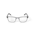 Men's MV010 Patrick Square Prescription Eyeglasses with Case, Black