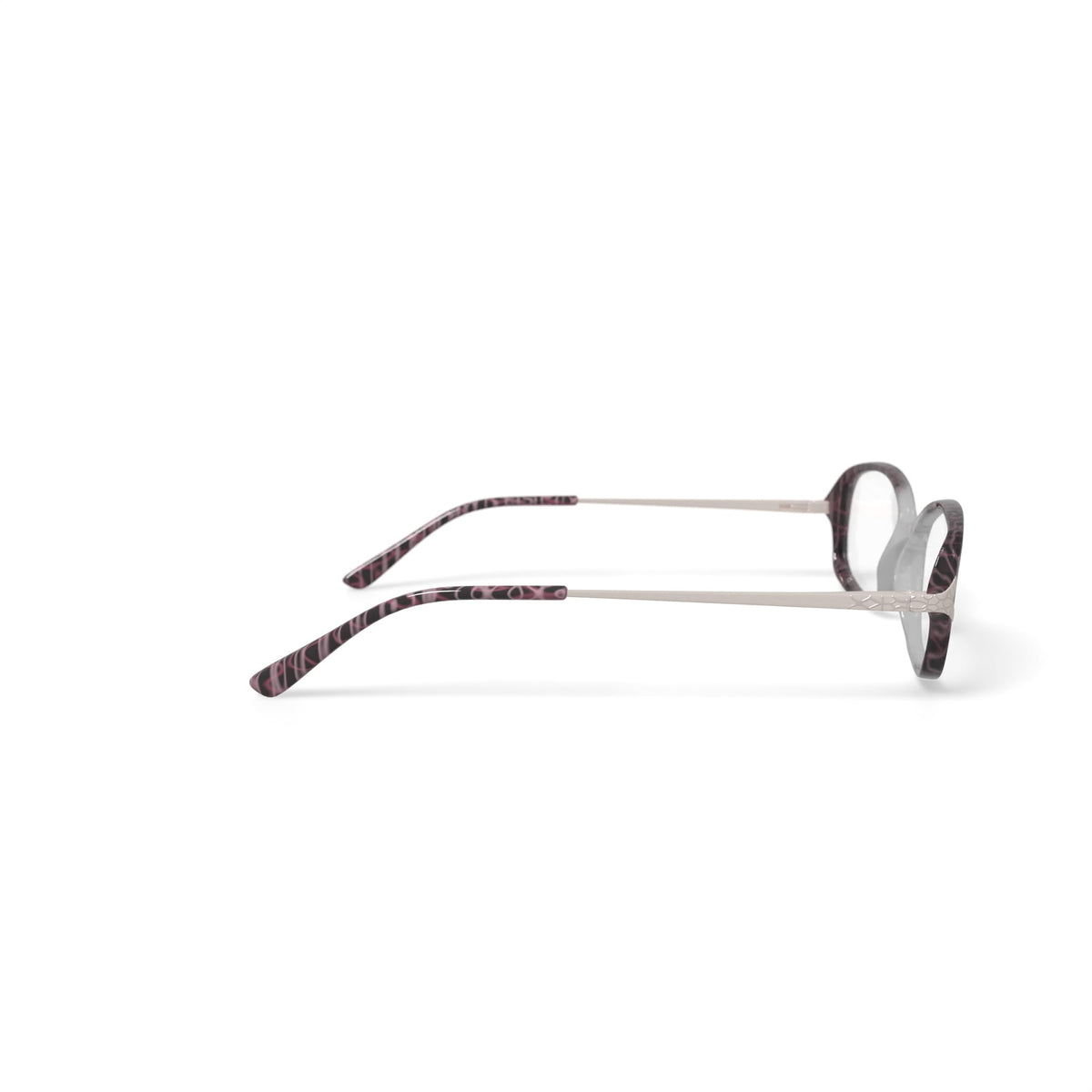 Women's SL1543 Rectangular Prescription Eyeglasses with Case, Crystal Purple