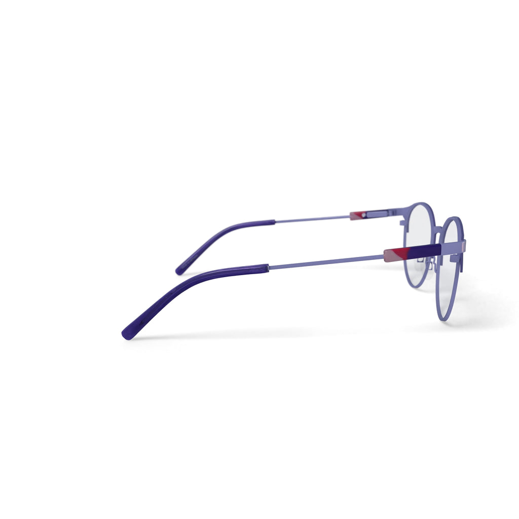 Women's Azariah Round Prescription Eyeglasses with Case, Purple