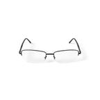Unisex Recruit Rectangular Prescription Eyeglasses with Case, Gunmetal Black