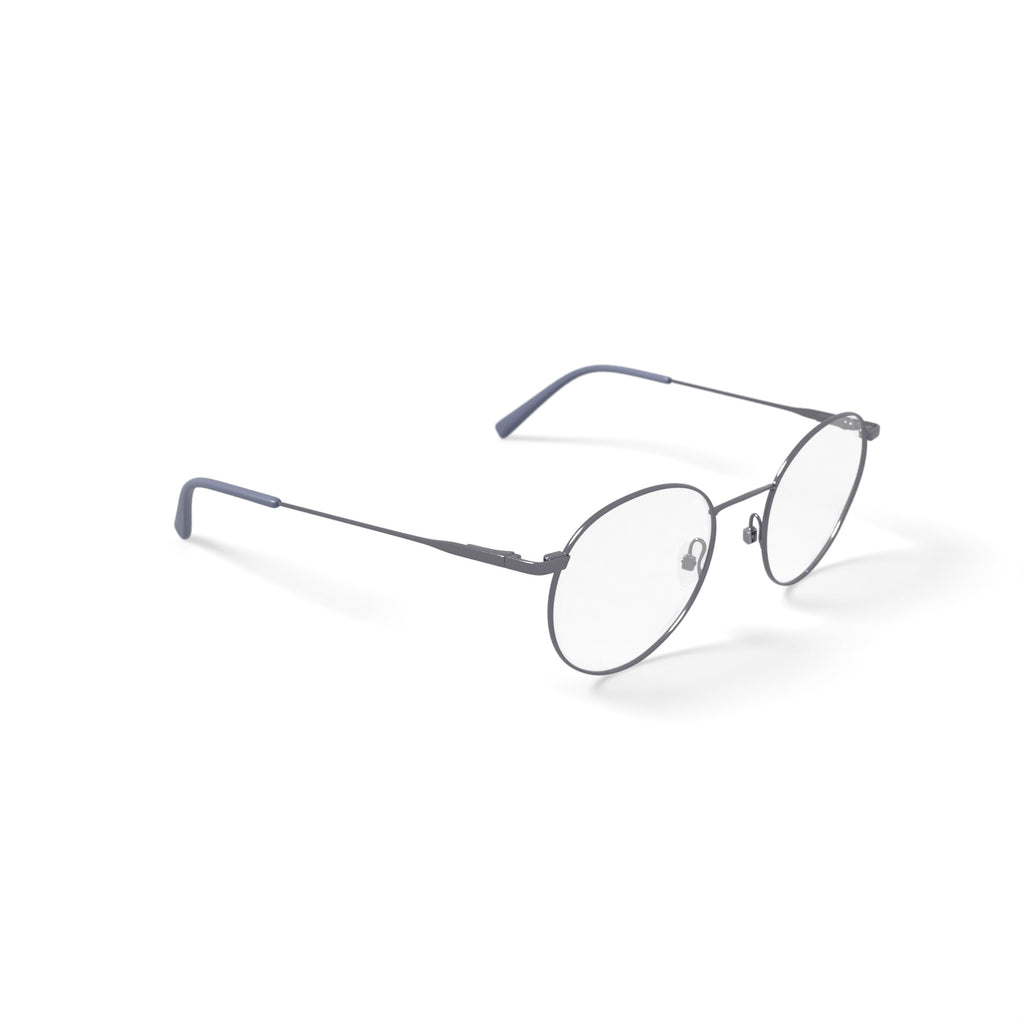 Men's MK10410 Round Prescription Eyeglasses with Case, Silver