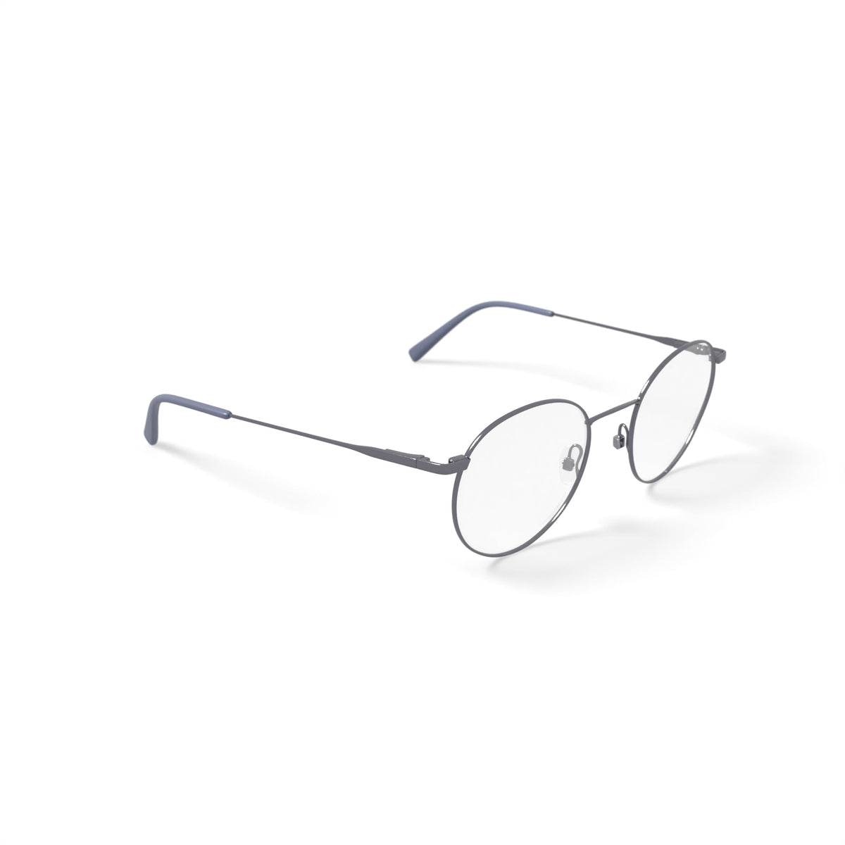 Men's MK10410 Round Prescription Eyeglasses with Case, Silver
