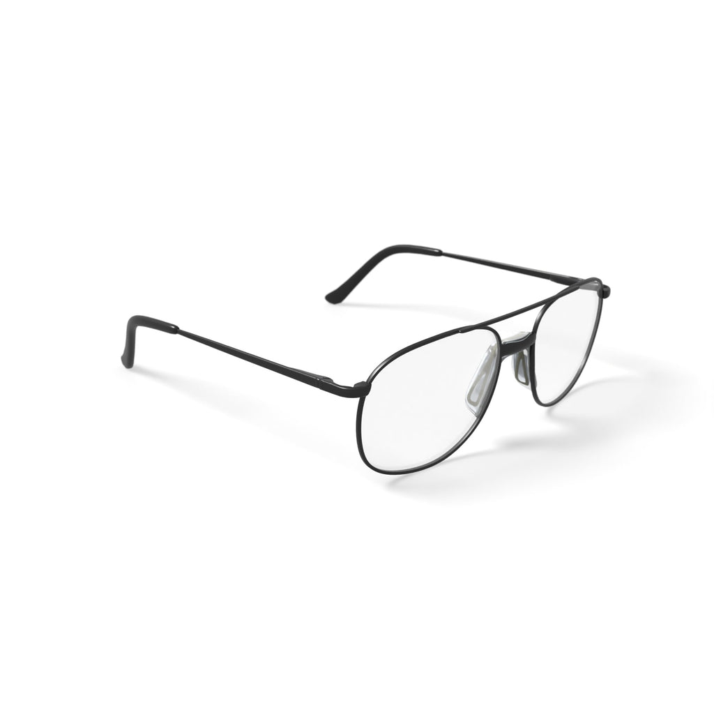 Via Milano Men's Kyle Square Prescription Eyeglasses with Case, Gunmetal