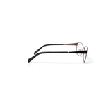 Women's Victoria Rectangular Prescription Eyeglasses with Case, Bronze/Tort