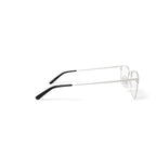 Men's MK10405 Square Prescription Eyeglasses with Case, Silver