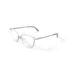Women's MV016 Chelsea Cat Eye Prescription Eyeglasses with Case, Silver