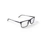 Men's Andrew Rectangular Prescription Eyeglasses with Case, Brown/Grey