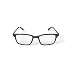 Men's Wilder Rectangular Prescription Eyeglasses with Case, Matte Black