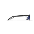 Men's M0501 Square Prescription Eyeglasses with Case, Navy Blue