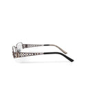 Women's WLO320 Square Square Prescription Eyeglasses with Case, Brown
