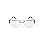 Men's Bashiri Square Prescription Eyeglasses with Case, Grey