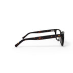 Men's MV014 Curtis Square Prescription Eyeglasses with Case, Shiny Black