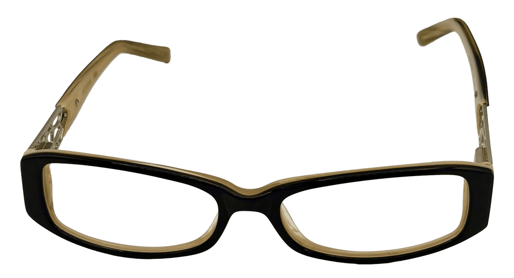 Apple Bottoms Women's Ophthalmic Plastic Rectangle Eyeglasses, Black, 52mm