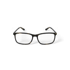 M America Men's Brighton Square Prescription Eyeglasses with Case, Brown Tortoise