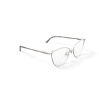 Women's MV016 Chelsea Cat Eye Prescription Eyeglasses with Case, Silver