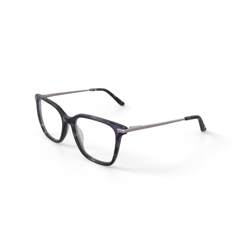 Women's MV022 Ash Square Prescription Eyeglasses with Case, Black Tortoise