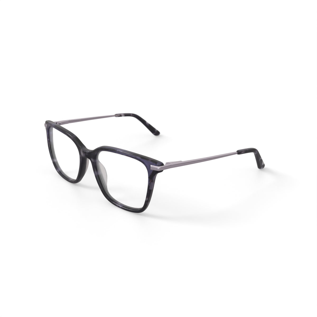 Women's MV022 Ash Square Prescription Eyeglasses with Case, Black Tortoise