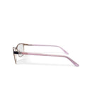 Women's EC455 Browline Prescription Eyeglasses with Case, Brown Gold
